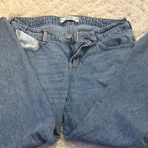 Hollister Low-Rise Baggy Jeans in Light Blue